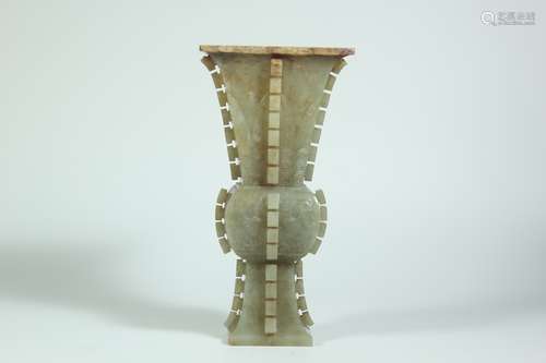 A Chinese Carved Jade Vase