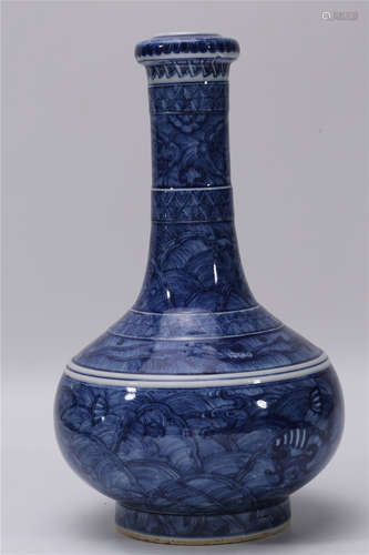 A Chinese Blue and White Porcelain Vase