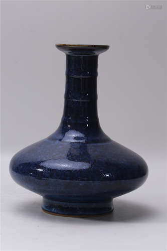  A Chinese Blue Glazed Porcelain Vase