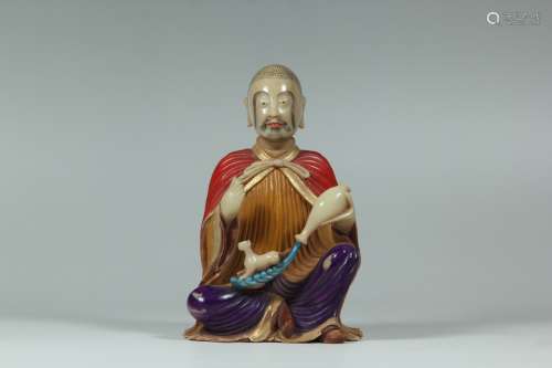 A Chinese Carved Shoushan Buddha