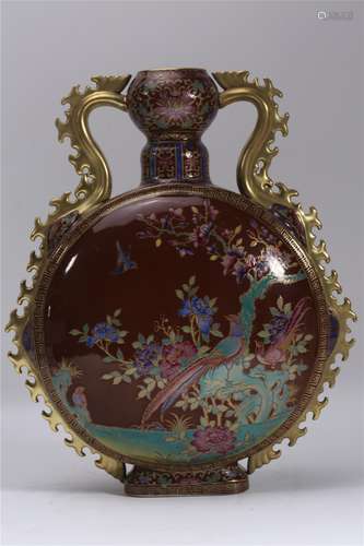 A Chinese Red Glazed Porcelain Vase