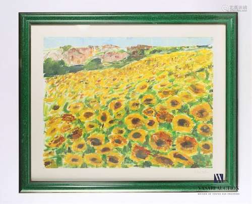 VINCENT FOURNIER Monique (née en 1945) Tournesols …