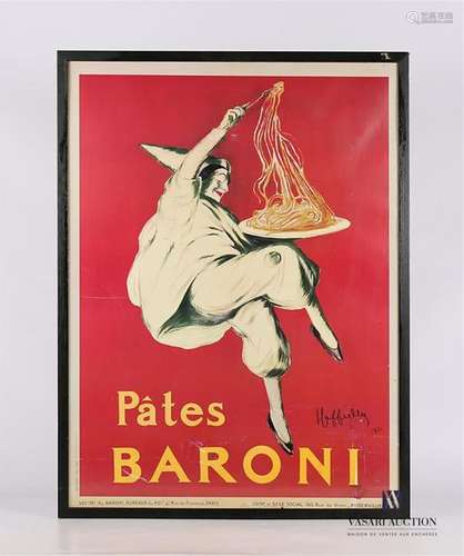 PATES BARONI Affiche en papier pour les pâtes Baro…