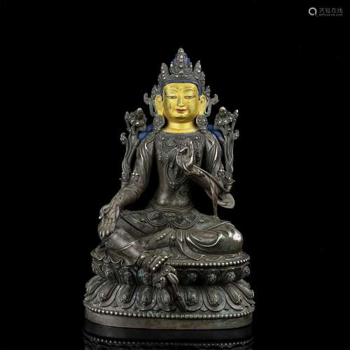 A Chinese Gilt Bronze Buddha