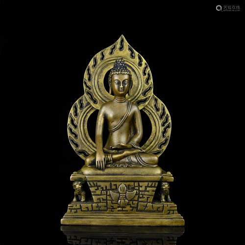 A Chinese Gilt Bronze Buddha