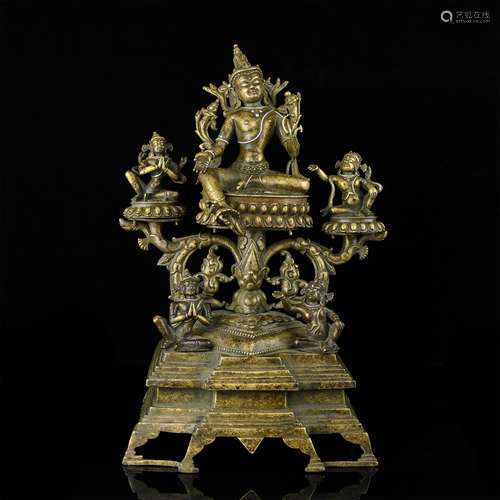 A Chinese Gilt Bronze Buddha