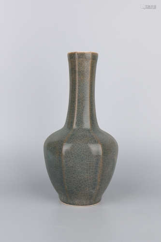 A Chinese Dark Glazed Porcelain Vase