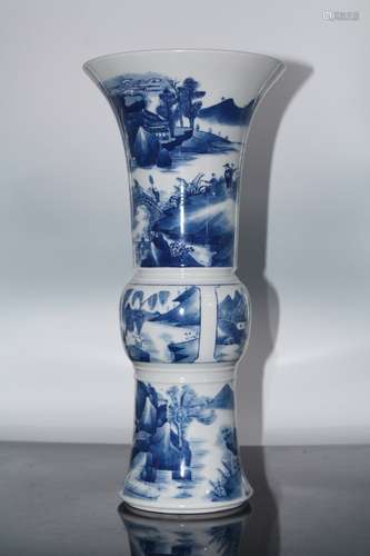 A Chinese Blue and White Porcelain Vase