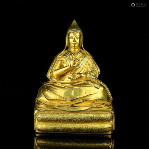 A Chinese Gilt Bronze Buddha