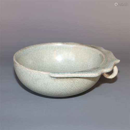 A Chinese Celadon Porcelain Brush Washer