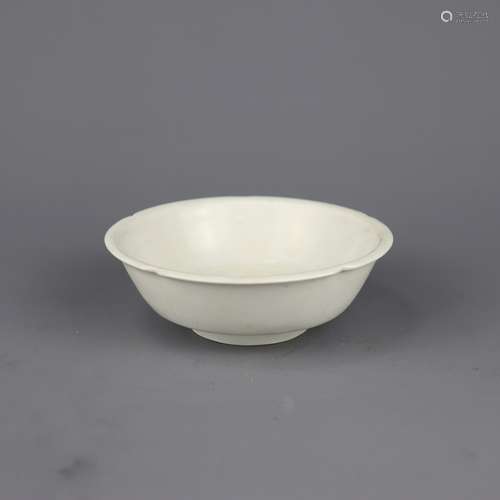 A Chinese White Glazed Porcelain Bowl