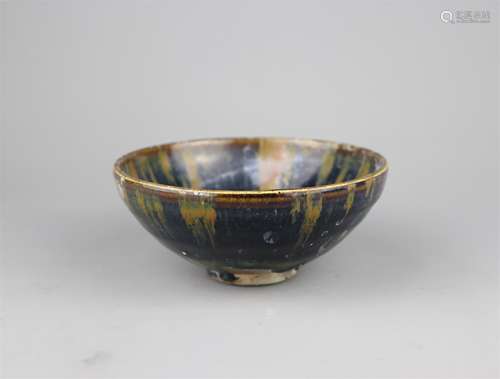 A Chinese Black Glazed Porcelain Bowl