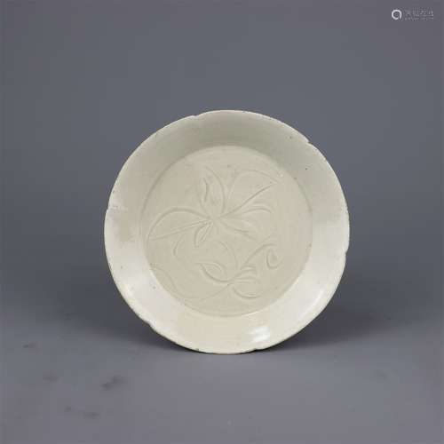 A Chinese Ding-Type Porcelain Plate