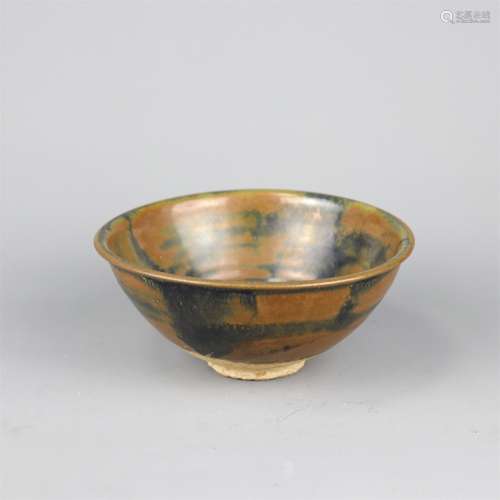 A Chinese Black Glazed Porcelain Bowl