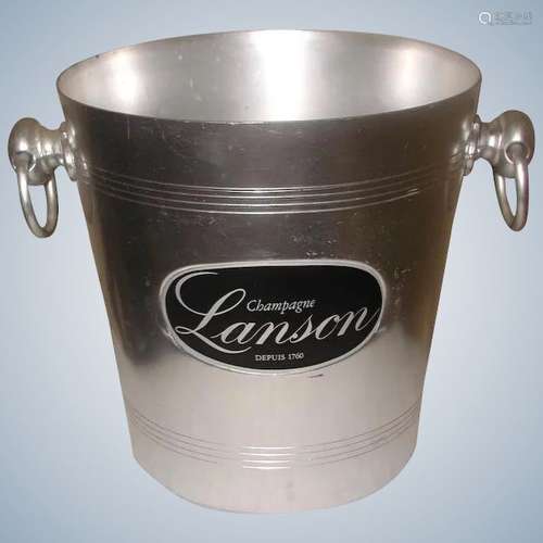 Bistro Champagne Bucket France Early 1900's Aluminium Reims