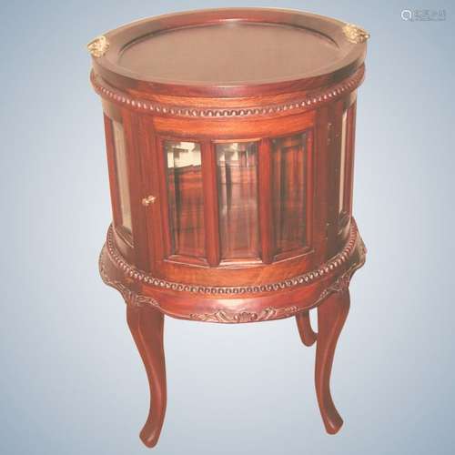 French Mahogany Chocolate Cabinet With Removable Tray