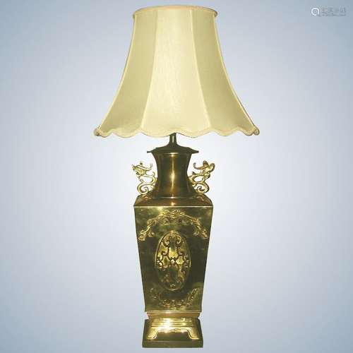 Brass Oriental Lamp 3 Way Early 1900's