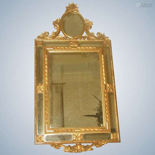 Italian Gilt Mirror Paneled C.1890-1910