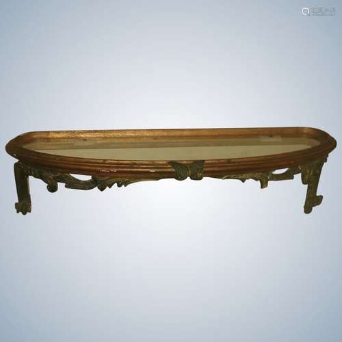 Palladio Console Shelf Italy 18th Century Glass Top