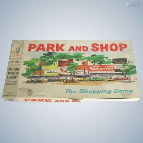 Vintage 1960 Milton Bradley Park And Shop Game