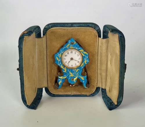 Bronze And Enamel Clock