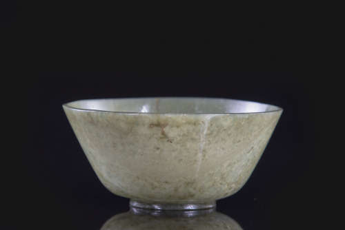 A Chinese jade bowl