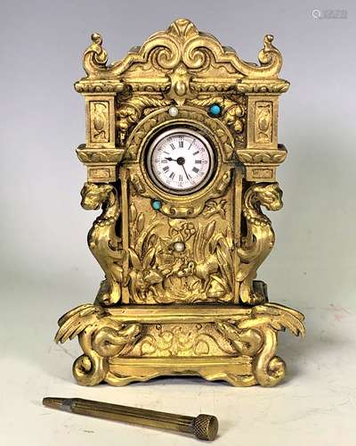 Gilt Bronze Clock