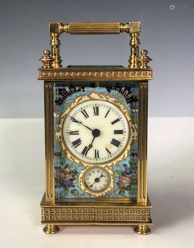 Gilt and Enamel Mantle Clock