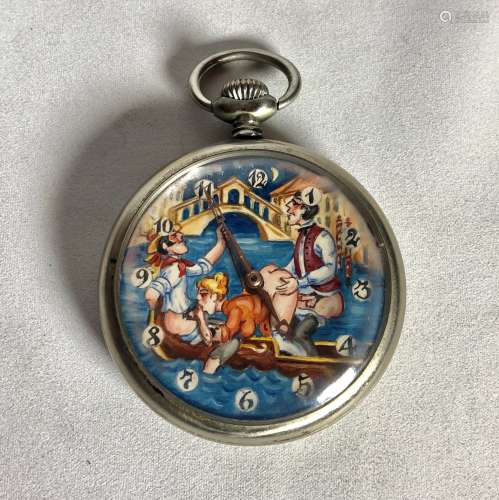 Stainless Steel Pocket Watch