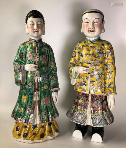 Pair Of Porcelain Figurines