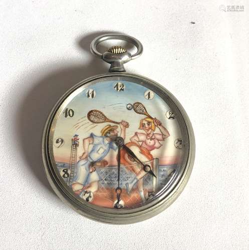 Stainless Steel Pocket Watch