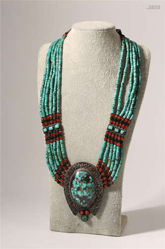 Turquoise And Silver Necklace