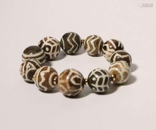 Fossilized Wood Bracelet