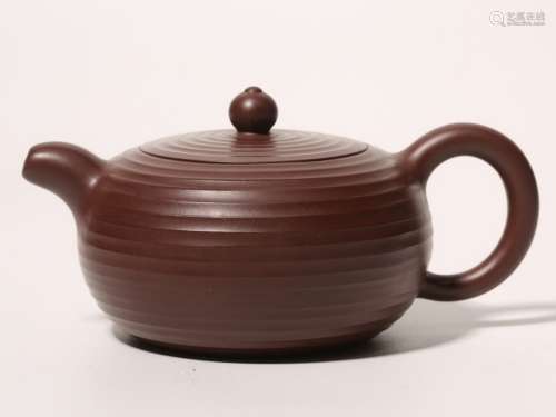 Zisha Tea Pot Signed By ShengGuo Xang