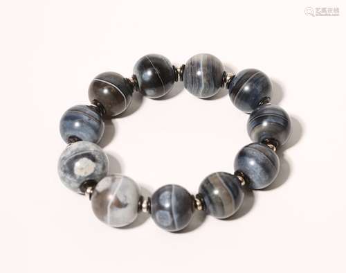 Agate Bead Bracelet