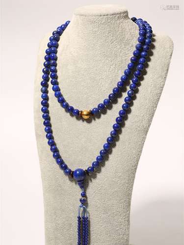 Lapis Lazuli 108 Beads Necklace