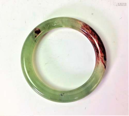 Jade Bangle With Green & Red Color