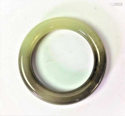 Jade Bangle With White & Brown Color