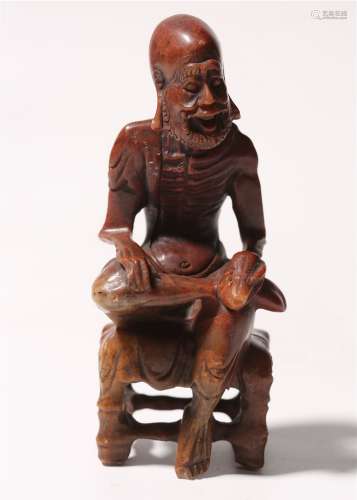 Carved Soapstone Figure Of LuoHan