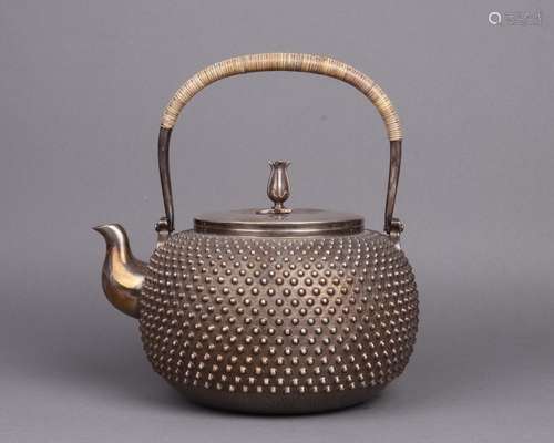 Japanese Silver Tea Pot With Mark