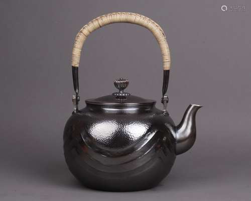 Japanese Silver Tea Pot With Mark