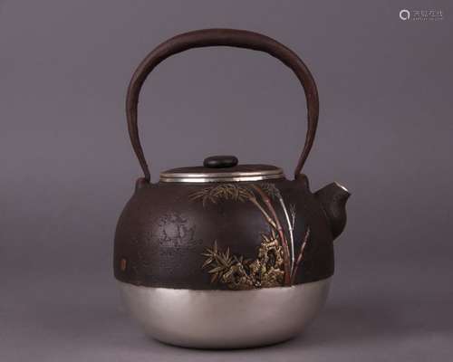 Japanese Silver Tea Pot With Mark