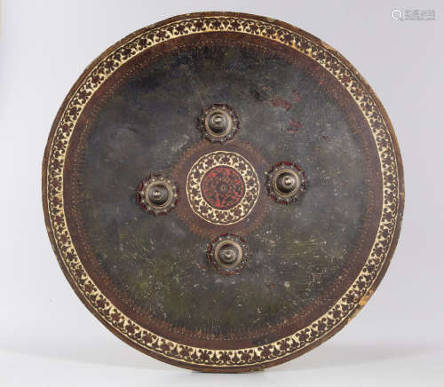 An Indian leather shield