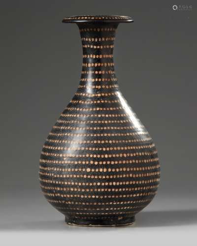 A Chinese Jizhou-type black ground spotted vase