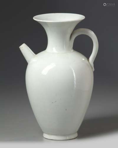 A Chinese white glazed jug
