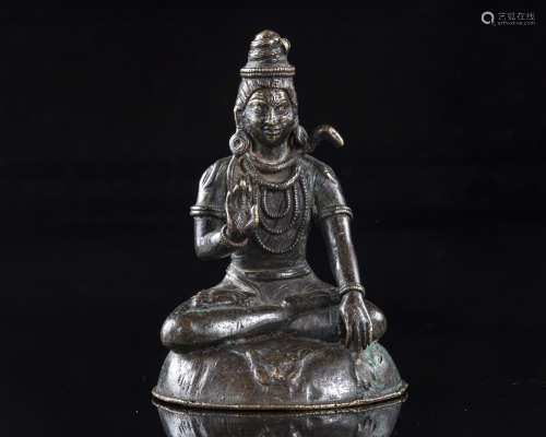 A Nepalese bronze figure