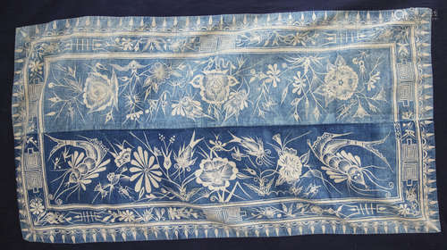 A Chinese indigo textile