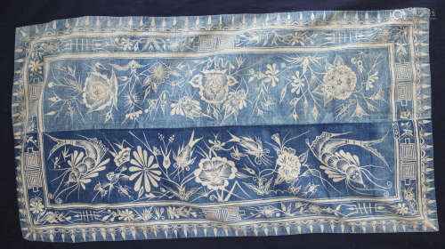 A Chinese indigo textile