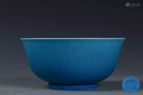 A Chinese Malachite-Glazed Porcelain Bowl