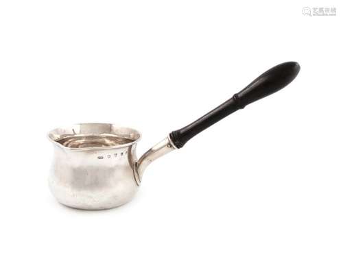 A George III Scottish silver brandy pan, by J. McK…